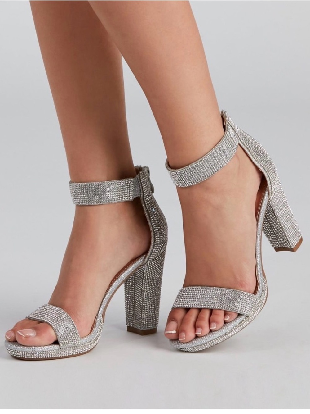Rhinestone Radiance Block Heels
By Windsor